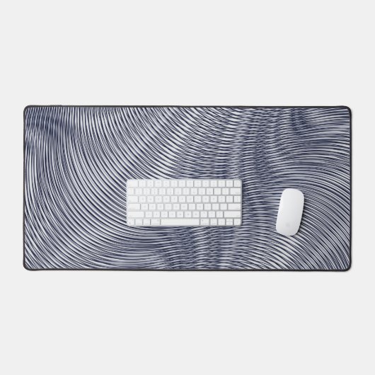 Gesmolten Zilver effect Moire Strepen Trippy Abstr Bureaumat (Keyboard & Muis)