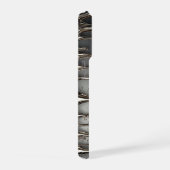 💎 Gesmolten Zilver Naam Kunst – Chroom Vloeibare iPhone Hoesje (Rechterkant)