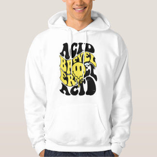 Gesmolten Zuur Smiley Gezicht Psychedelische Vloei Hoodie