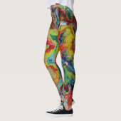 Gesmorste verf marmer leggings (Links)