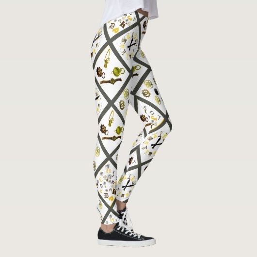 Gesneden Afbeeldingen Leggings (Rechts)