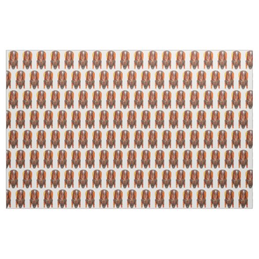 gesneden Afrikaanse maskers op wit Stof (Yard (91,4 cm))