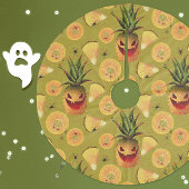 Gesneden ananas fleece kerstboom rok