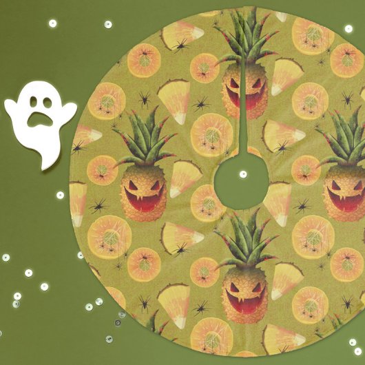 Gesneden ananas fleece kerstboom rok