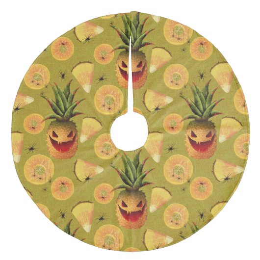 Gesneden ananas fleece kerstboom rok (Voorkant)