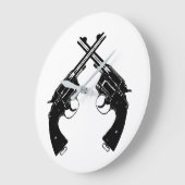 Gesneden Antiek revolvers //  Pistolen in zwart Grote Klok (Hoek)