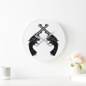 Gesneden Antiek revolvers //  Pistolen in zwart Grote Klok (Huis)