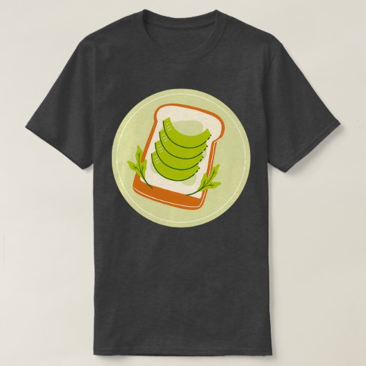 gesneden avocado-toast patroonverpakking t-shirt (Design voorkant)