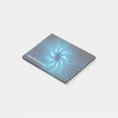 Gesneden Blauwe Star Canvas Print Post-it® Notes (Schuin)