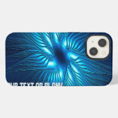Gesneden Blauwe Ster iPhone Hoesje (Achterkant horizontaal)