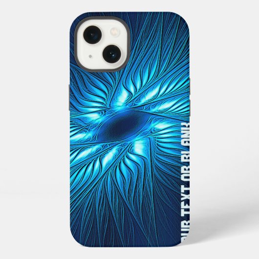 Gesneden Blauwe Ster iPhone Hoesje (Achterkant)