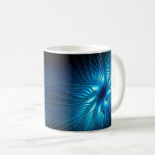 Gesneden Blauwe Ster Koffiemok (Voorkant rechts)
