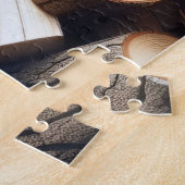 gesneden brandhout legpuzzel (Zijkant)