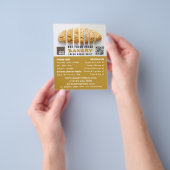 Gesneden brood, bakkerijen, bakkerijwinkel flyer (Hand)
