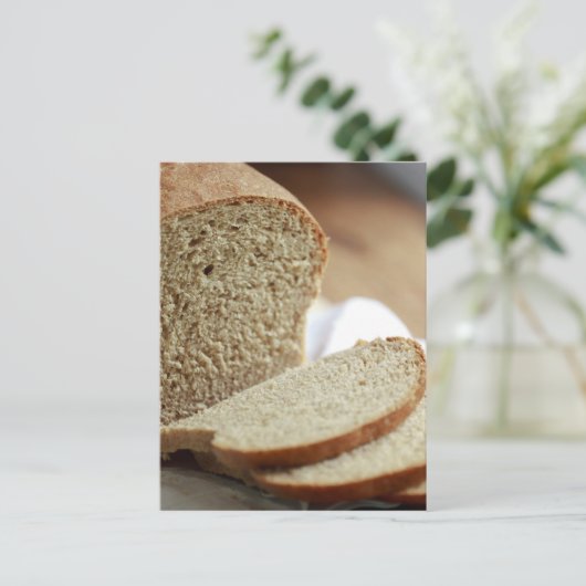 Gesneden brood foto briefkaart (Staand voorkant)