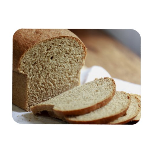 Gesneden brood foto magneet (Horizontaal)