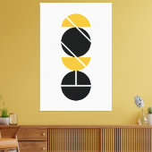 Gesneden cirkels canvas afdruk (Insitu (Woonkamer))