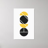 Gesneden cirkels canvas afdruk (Voorkant)