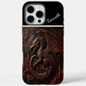Gesneden Dragon Mountaintop Case-Mate iPhone Case (Achterkant)