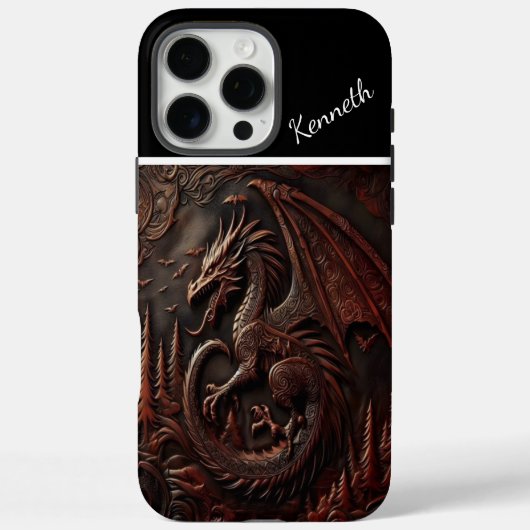 Gesneden Dragon Mountaintop Case-Mate iPhone Case (Achterkant)