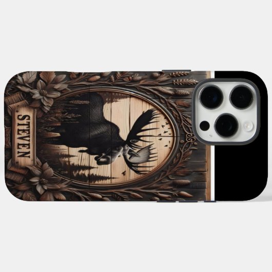 Gesneden eland teken Case-Mate iPhone case (Achterkant (horizontaal))