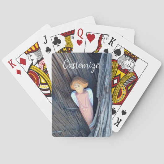 Gesneden engel in boom Thunder Cove Pokerkaarten (Achterkant)