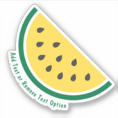 Gesneden gele watermeloen sticker (Voorkant)