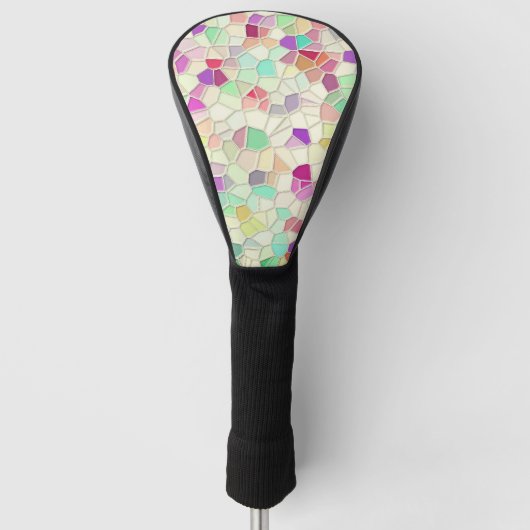 gesneden glas 2 golfheadcover (Voorkant)