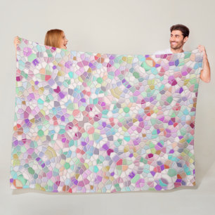 gesneden glas fleece deken