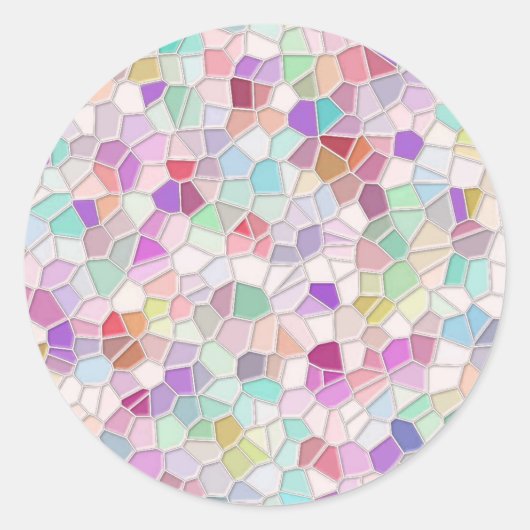  gesneden glas ronde sticker (Voorkant)
