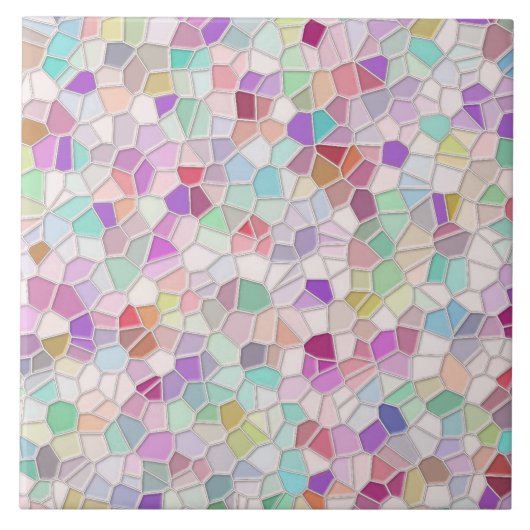  gesneden glas tegeltje (Voorkant)