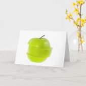 Gesneden groene appel kaart (Gele Bloem)