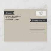 Gesneden Grootvader Eikenboom Save The Date Cards Aankondigingskaart (Achterkant)