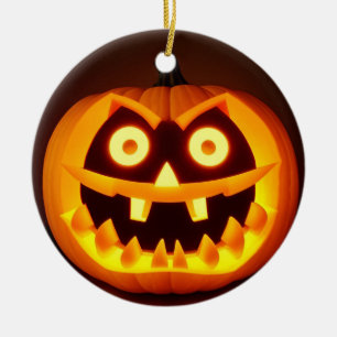 Gesneden Halloween pompoen Keramisch Ornament