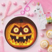 Gesneden Halloween pompoen Papieren Bordje (Feest)