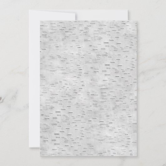 Gesneden Hart Berk Bast Bast Huwelijksuitnodiginge Kaart (Achterkant)