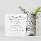 Gesneden Hart Berkenboom Vrijgezellenfeest Kaart (Staand voorkant)