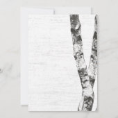 Gesneden Hart Berkenboom Vrijgezellenfeest Kaart (Achterkant)