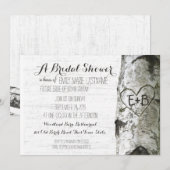 Gesneden Hart Berkenboom Vrijgezellenfeest Kaart (Voorkant / Achterkant)