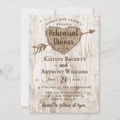 Gesneden Hart Boom Bruiloft repetitie Diner Kaart (Voorkant)