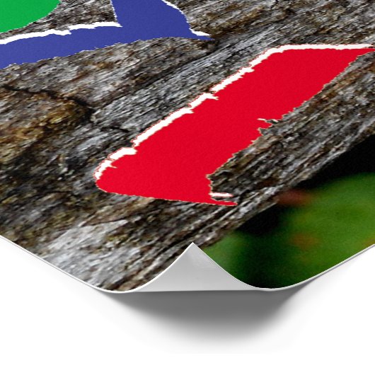 GESNEDEN HART IK HOU VAN JE PERSONALISEREN POSTER (Hoek)