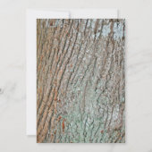 Gesneden hart rustieke land boom repetitie diner kaart (Achterkant)