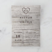 Gesneden Hartjes Landelijk Koppel Bruiloft Shower (Binnen)