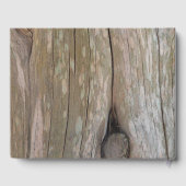 Gesneden Hout Hart bruiloft gastenboek (Achterkant)