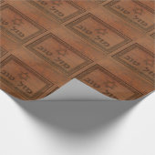 Gesneden Hout Mazel Tov Cadeaupapier (Hoek)