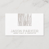 Gesneden hout moderne professionele timmerman Qr c Visitekaartje (Voorkant)