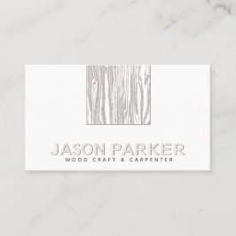 Gesneden hout moderne professionele timmerman Qr c Visitekaartje