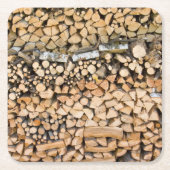 Gesneden hout op een onderzetter (Voorkant)