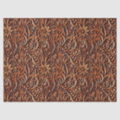 Gesneden Houten Bloem Scroll Decoupage Tissuepapier (Voorkant)