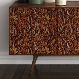 Gesneden Houten Bloem Scroll Decoupage Tissuepapier